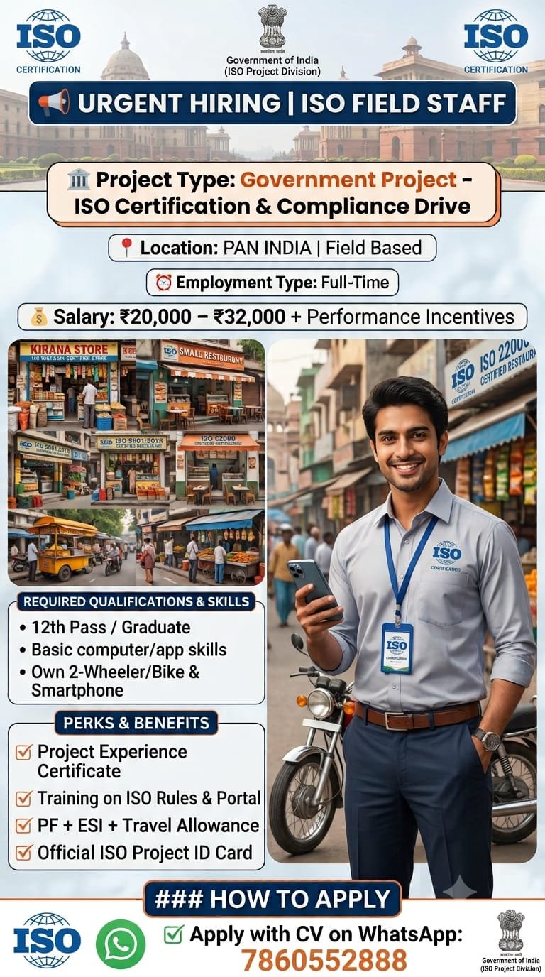 ISO CERTIFICATION FIELD STAFF / EXECUTIVE